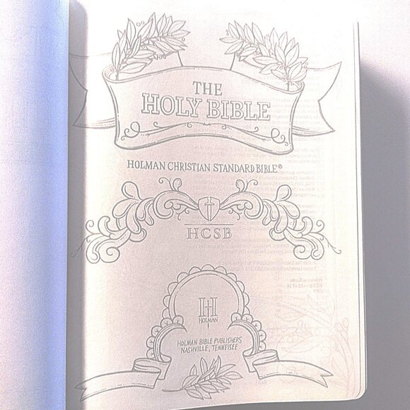 Illustrator's Notetaking (Coloring) Bible (HCSB) British Tan Leather Touch ~ NEW - Picture 9 of 13